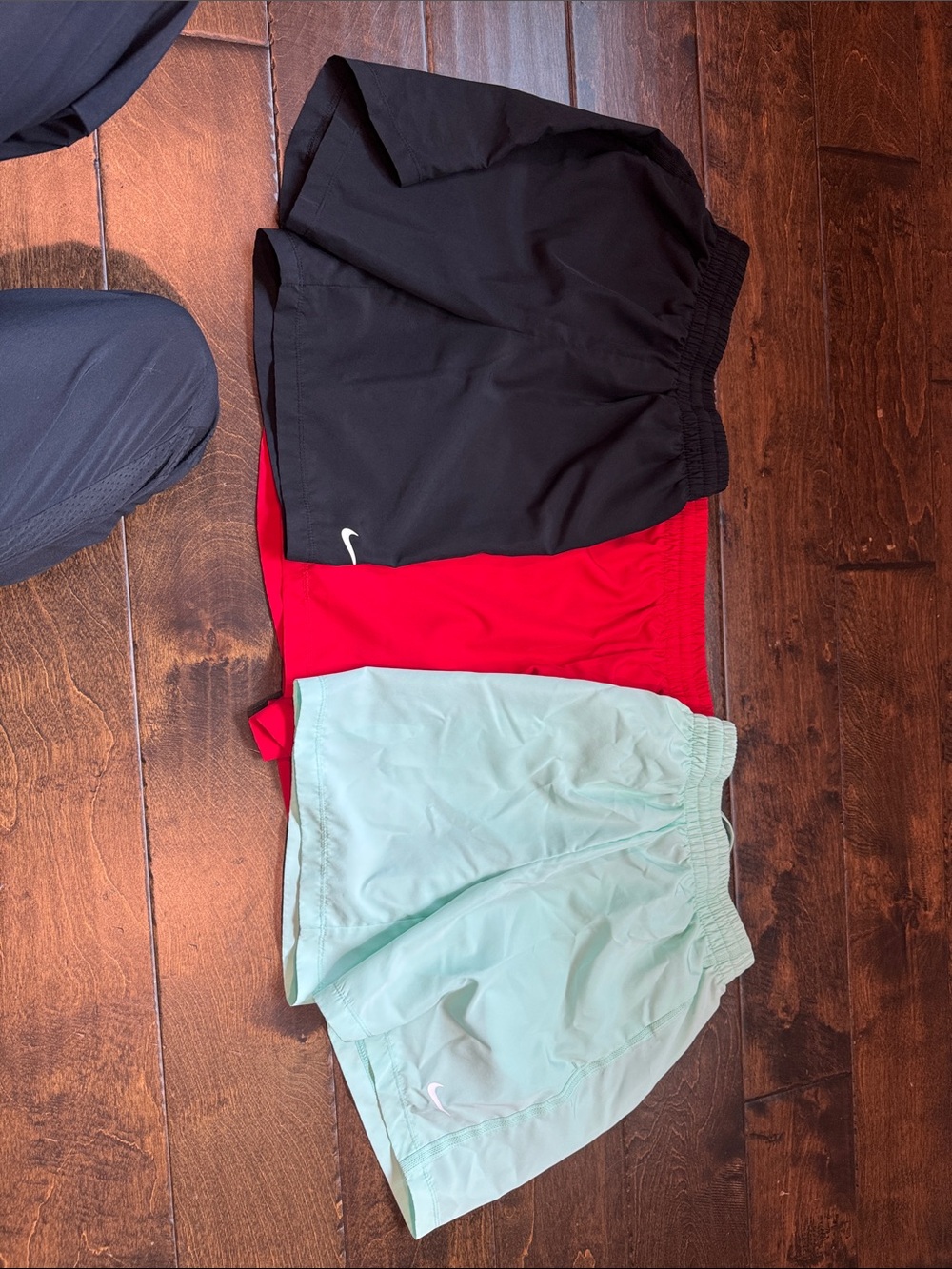 Nike Shorts Bundle — Black, Red, Mint Green